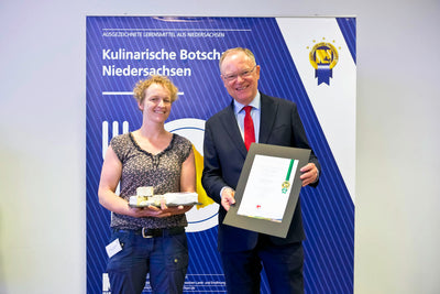 Auszeichnung des Kulinarischen Botschafters Niedersachsen 2019 für unsere Berta Rosmarin-Wacholder!