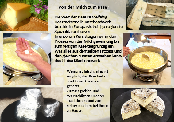 Käsekurs Gutschein- Käse selber herstellen